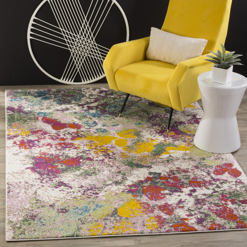 Parkins Abstract Hand Woven Area Rug, Rectangle 201 x 274 cm