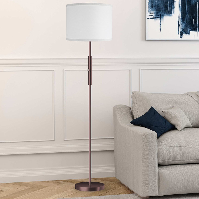 Teronica 65'' Traditional Floor Lamp, Brown