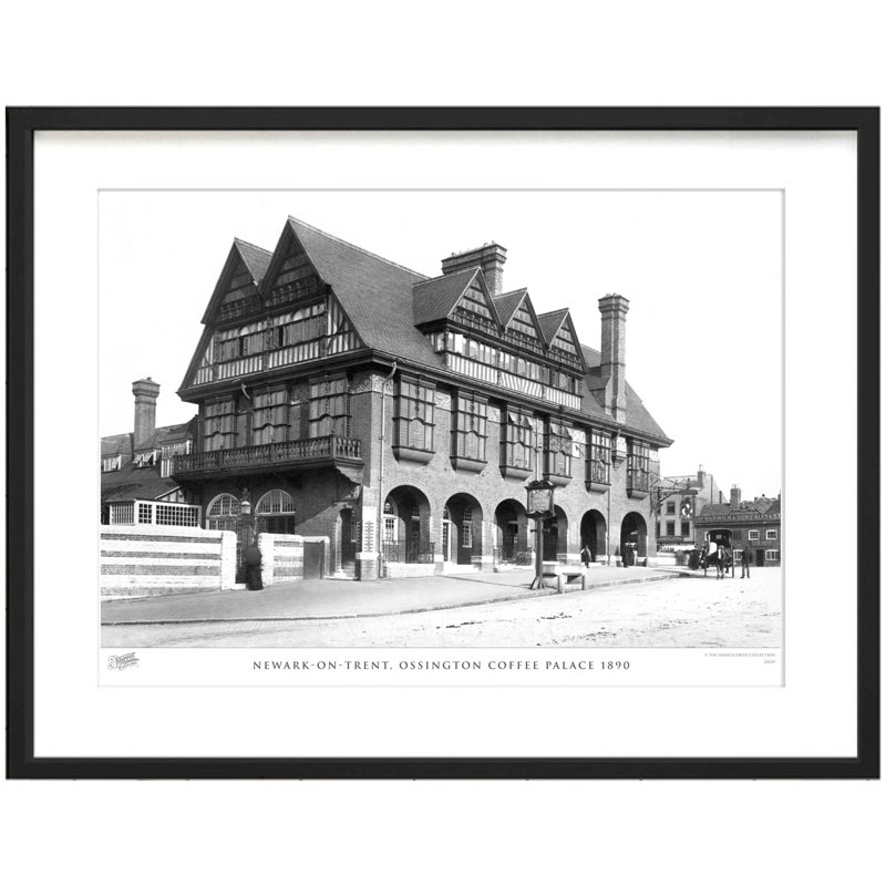 Newark On Trent, Ossington Coffee Palace 1890 - Single Picture Frame Print, 60cm H x 80cm W x 2.3cm D