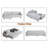 Frowin 93 " Corduroy L-Shaped Sofa Bed-189172282