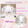 Girls Princess Vanity Table Set - Tri-Folding Mirror