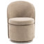 Fauteuil d'appoint rembourré pivotant avec dossier haut-1629528275