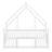 Natural Wood House-Shaped Toddler Bed With Protective Side Rails-1734260630