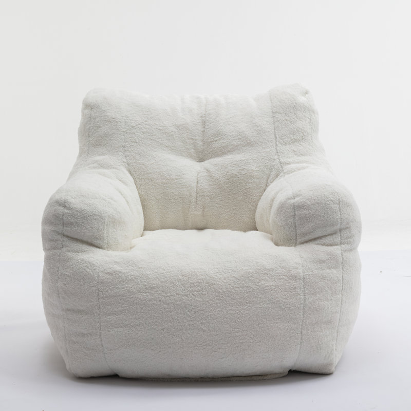 Shinese Upholstered Accent Chair, Ivory