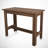 Elegant Dining Table, Walnut Color, 47.2 x 36.6 x 23.6 inches | 100% Melamine Coated Particle Board, Thickness: 0.7 inches | Traditional Solid Brown Design, Perfect for Family Dinners & Stylish Interiors-2060590061
