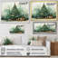 Minimalisme, arbre de Noël forêt III - pin, art mural-300986515-300986519