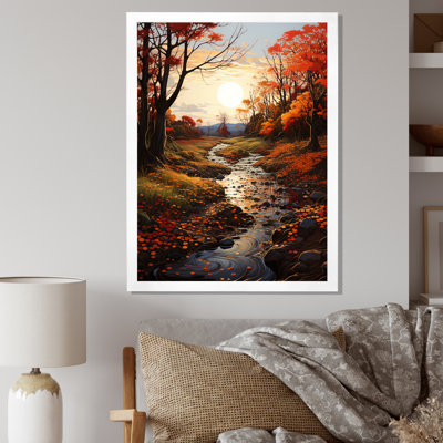 «Leaves Autumnal Symphony Leaf», reproduction sur toile