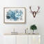 White Swan on a Blue Lake Watercolour - Picture Frame Graphic Art Print on MDF-56740362-56740367