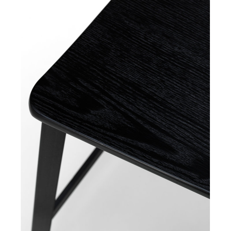 Wolfson Counter Stool with Metal Frame, Black