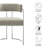 Huron Curved Back Fabric And Metal Dining Accent Chair-109758051