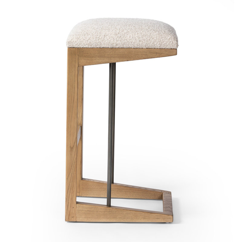 Cicily Bar Stool, Counter Stool (27" Seat Height), Toasted Ash/Somerton Ash