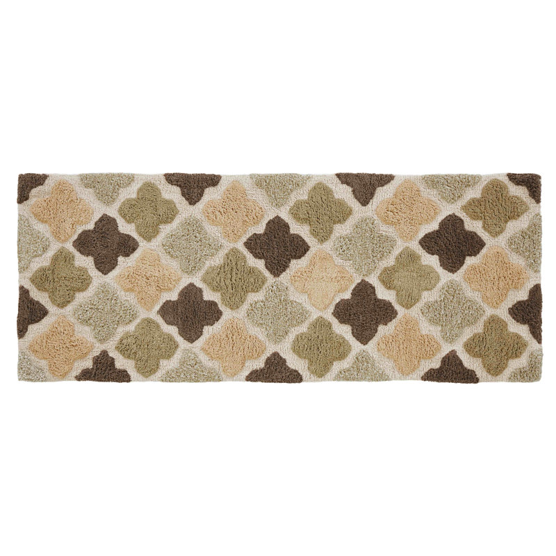 Tapis pour salle de bain Gerow, Kaki