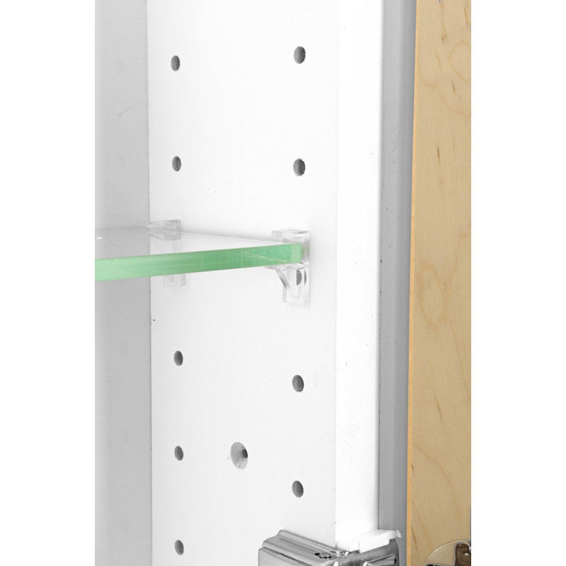 Coord Lemonwood On The Wall Cabinet, Unfinished, 43.5" H X 15.5" W X 3.25" D