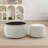Round Storage Ottoman, 2 In 1 Function, Work As End Table And Ottoman,with Small Seat-106905964-106905960