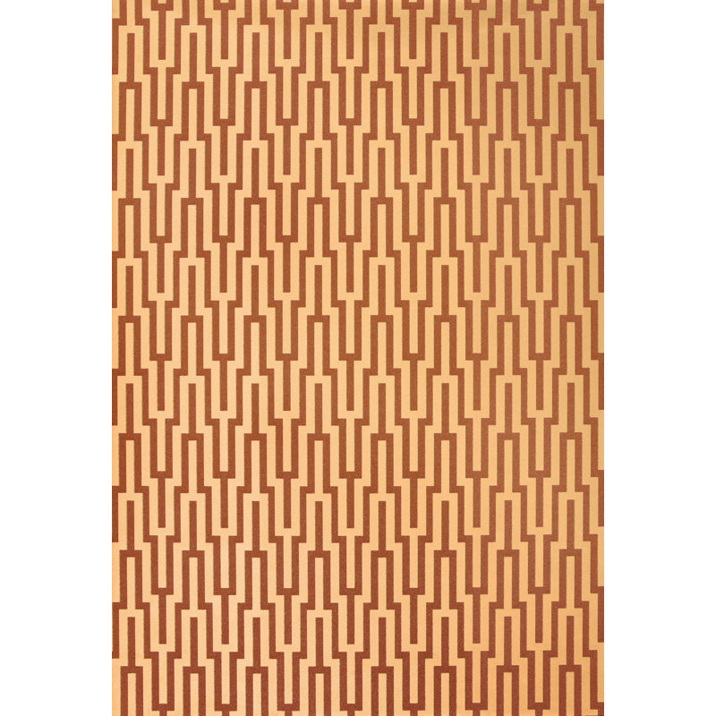 Metropolitan Fret Wallpaper, Amber