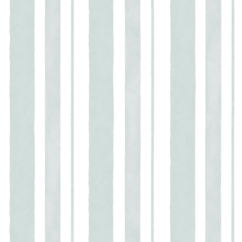Rachel Ashwell Watercolour Stripe Grey Wallpaper, Blue