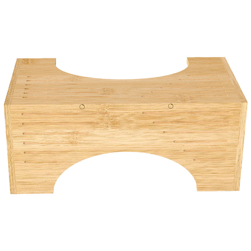Levede Bamboo Squatty Potty Squatting Toilet Poop Stool Bathroom Non-Stick