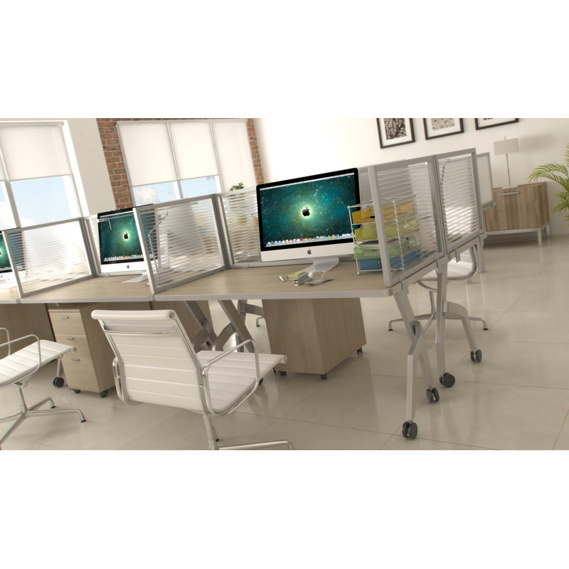 Panneau d'intimité de bureau 1 panneau, H 12 po x l 24 po x P 0,625 po