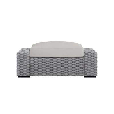 Capri Outdoor Ottoman with Cushion