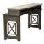 Ensemble de console avec trois tabourets rembourrés Canton