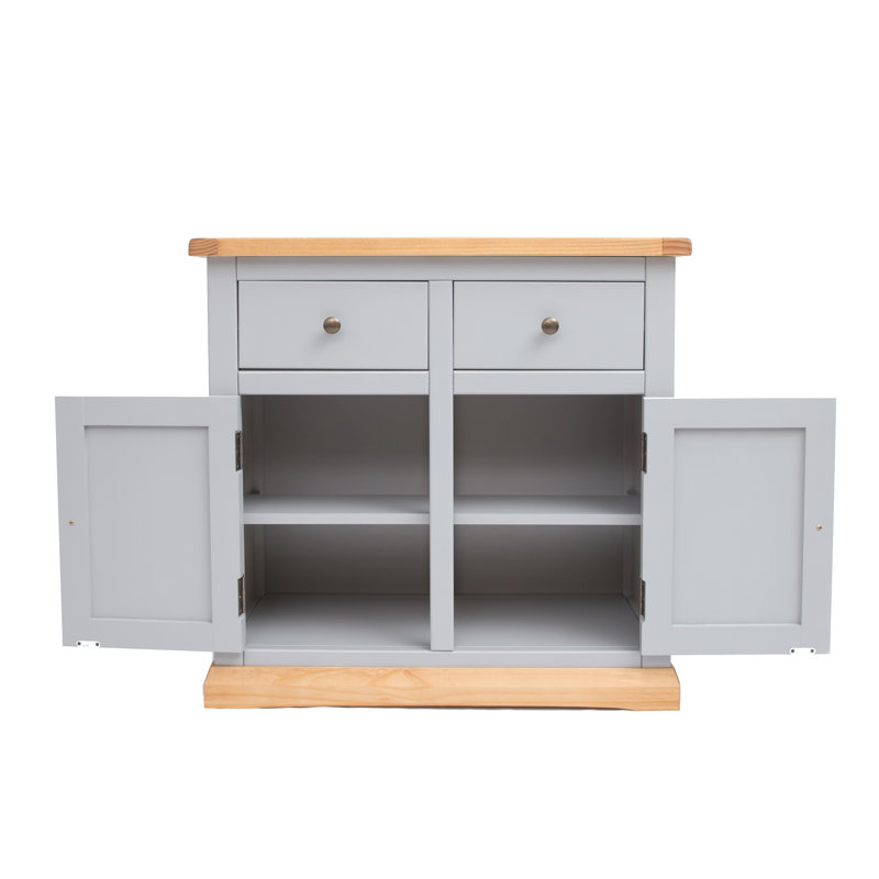 Naugle 84cm Sideboard, Grey/Brown/Bronze
