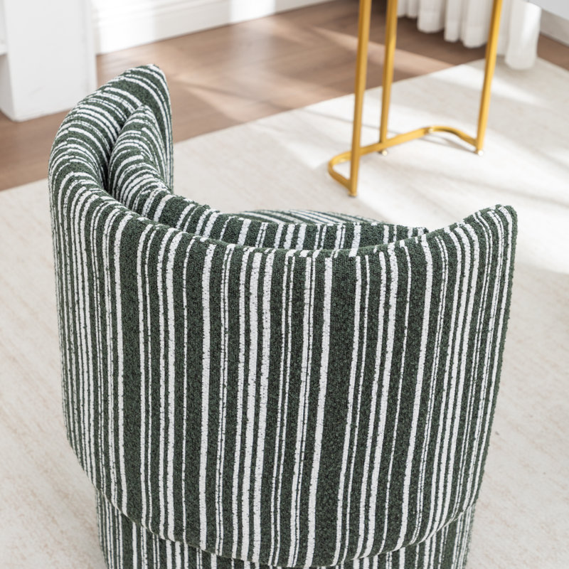 Chaise d'appoint rembourrée avec rangement et roulettes, Vert