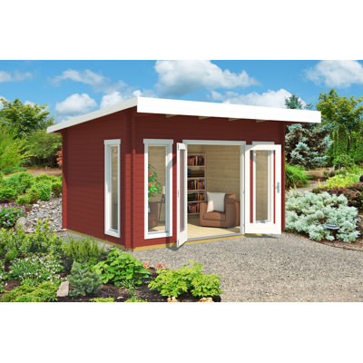 Lasita Barbados 3 - 14.5 x 10.5 Ft. Premium Log Cabin With Tempered Double Glazing (44mm)
