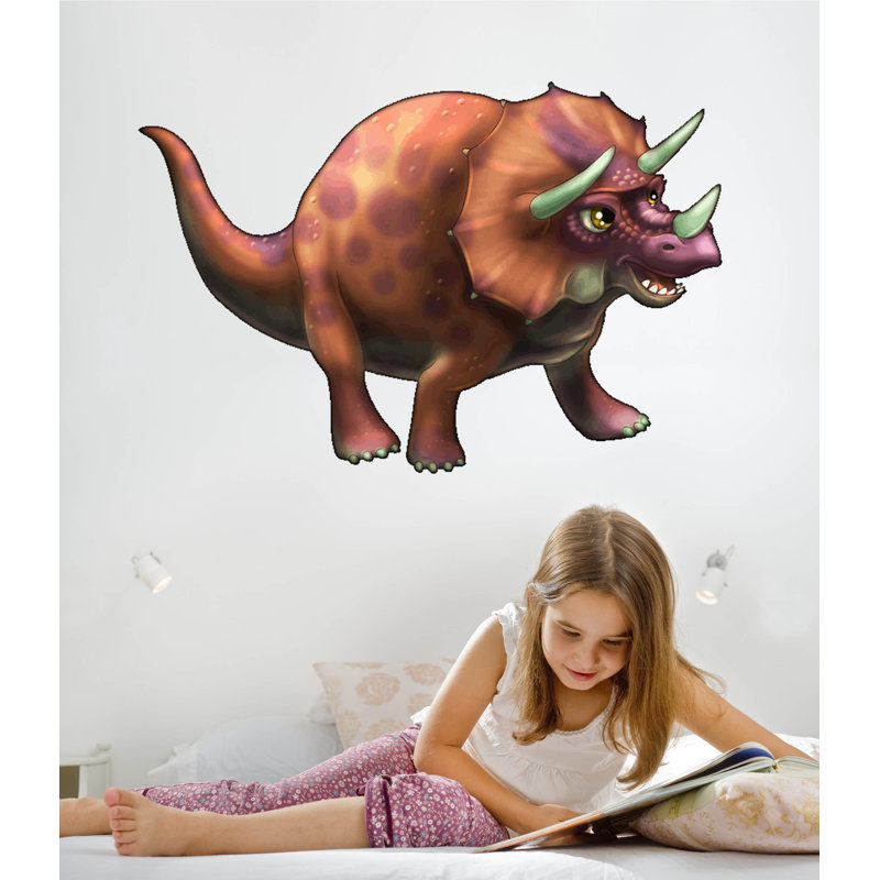 Décalcomanie murale tricératops, 24 po x 36 po