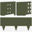 100 cm W Steel Lawn Edging Fencing with 20-132614182-132614186