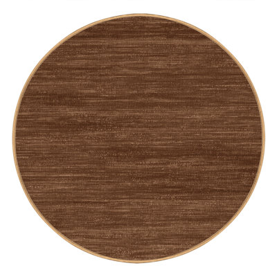 Tapis brun uni lavable à la machine