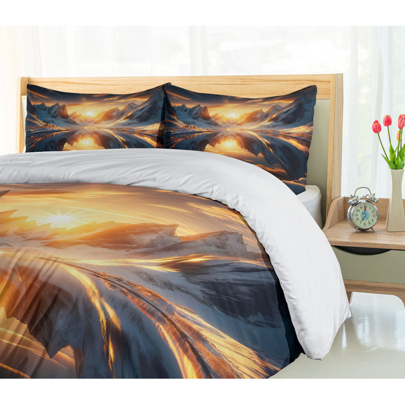 Lake Duvet Cover, California King Duvet Cover + 2 Standard Shams