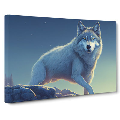 Creeping Wolf - Wrapped Canvas Print