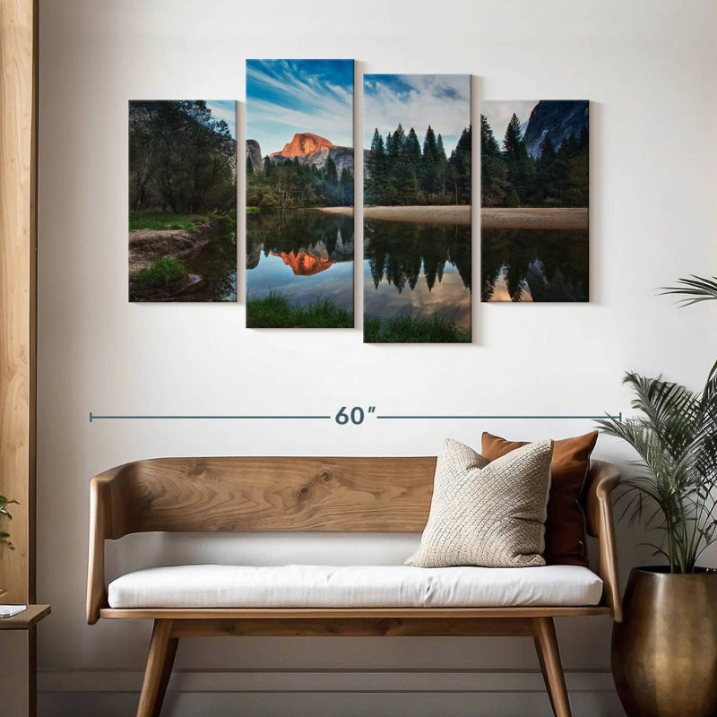 Alvord Half Dome On Merced River, 32" H x 52" W