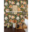 Vintage Wallpaper Large Floral Removable Wall Paper