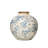 Round Decorative Terra-cotta Vase with Transferware Pattern-2082782705