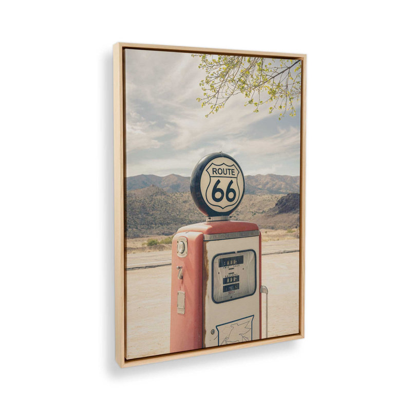 "Carburant", reproduction d'art sur toile, 8 po x 12 po, Cadre flottant en érable américain