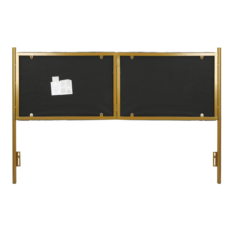 Temple Meads Upholstered Headboard, Grey, King