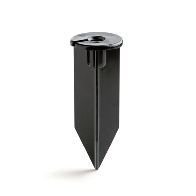 8" Black In-Ground Mounting Stake