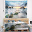 Tapisserie porthcothan bay en shore de mer magnifique avec accessoires suspendus inclus-28490469