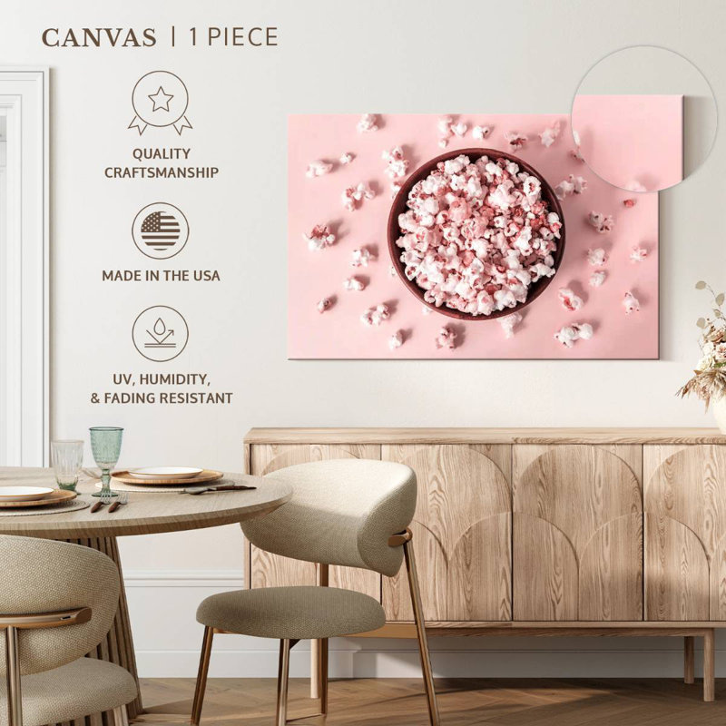 Yarlin Baby Pink Popcorn, 32" H x 48" W