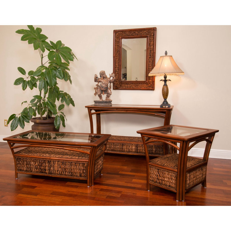 Huffman Glass Tray Top End Table