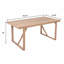 67" Acacia Wood Outdoor Dining Table, Ideal for Patio & Garden Gatherings