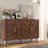 Jazarian 48" Hollow Carved Sideboard Buffet Cabinet-1334601706