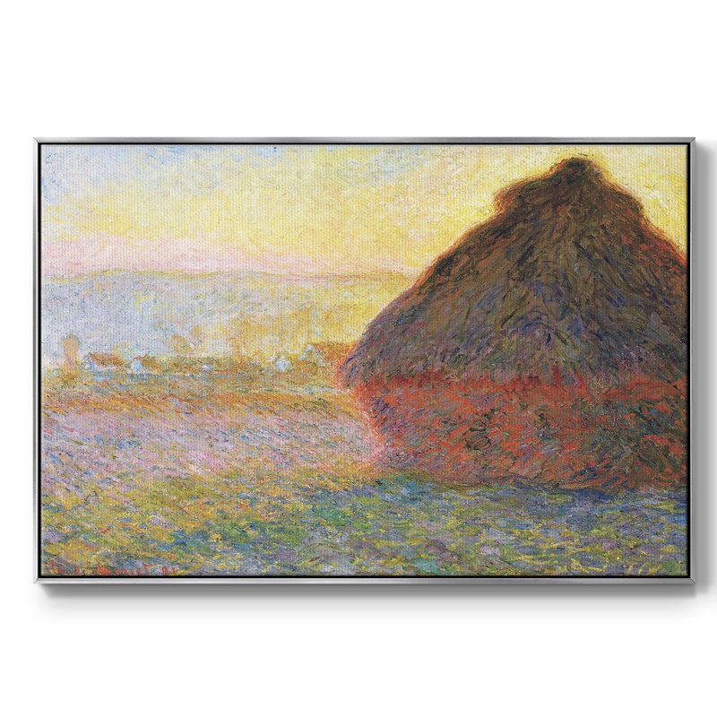 Claude Monet, reproduction d'art sur toile, H 37 po x l 25 po x P 2 po, Argent