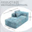 Chaise longue spacieuse en chenille - Rénovation de la surface de vie moderne-1575612511