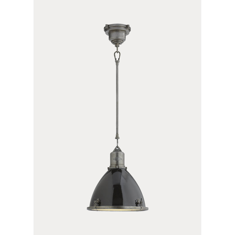 Fulton 1 - Light Pendant, Industrial Steel/Black Enamel