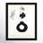 " Black And White Flower In A Vase " by Oliver Gal-68916427-68916422