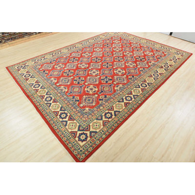 Furio One-of-a-Kind 8'9" X 12'1" New Age Wool Area Rug in Red