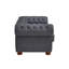 Causeuse de canapé classique en similicuir Chesterfield