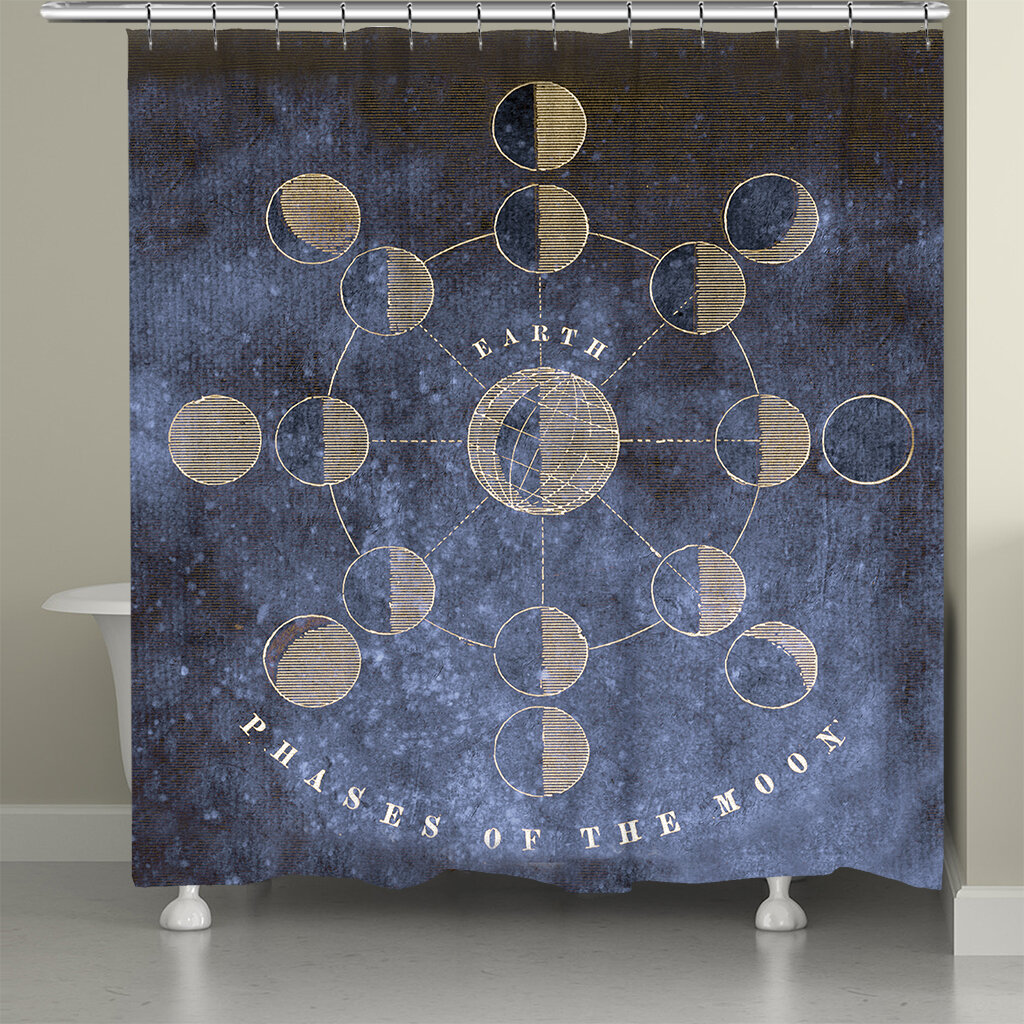 Trinx Phases Of The Moon Shower Curtain - Wayfair Canada